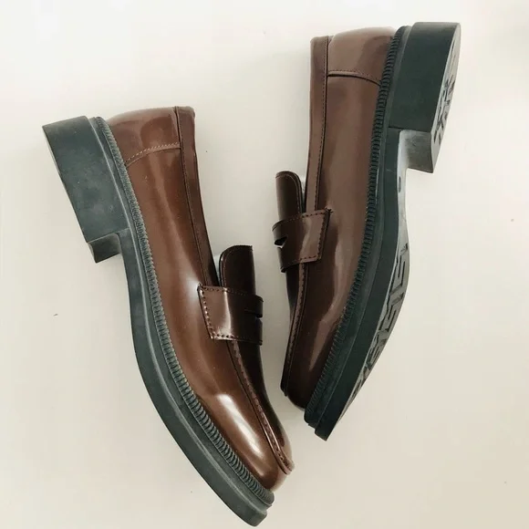 Chunky Siwette Penny Loafers 10.5 - Picture 2 of 5